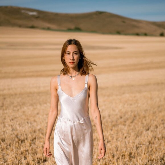 HORSES Atelier Slip Dress in Ivory/Champagne - Picture 15 of 16